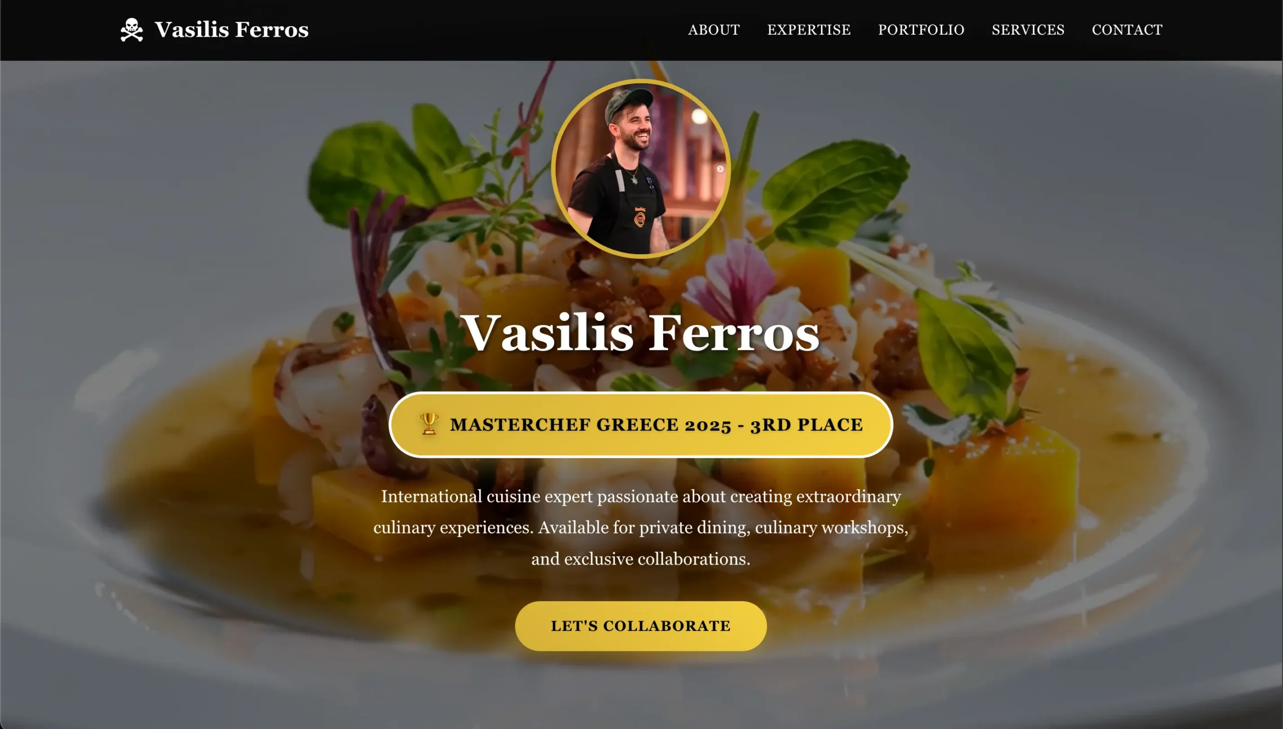 Vasilis Ferros - Private Chef & 3rd Place Finalist of MasterChef Greece 2025